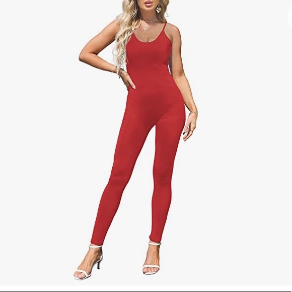 Womens Spaghetti Strap One Piece Jumpsuits Rompers Playsuit-Brand new in package - Picture 4 of 7